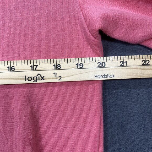 Fifth Sun Pink Sweatshirt Leopard Print Heart Crew Neck Long Sleeves Womens M - Picture 9 of 9